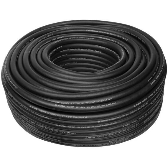Принадлежности к компрессорам и электростанциям: Шланг пневматический высокого давления МАСТАК 683-12100 12х19 мм, бухта 100 м, резиновый фотографии