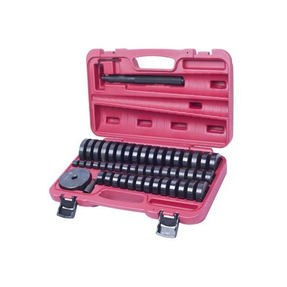 Демонтажный инструмент: Набор оправок для монтажа и демонтажа подшипников МАСТАК 100-20049C 18-74 мм, кейс, 49 предметов фотографии