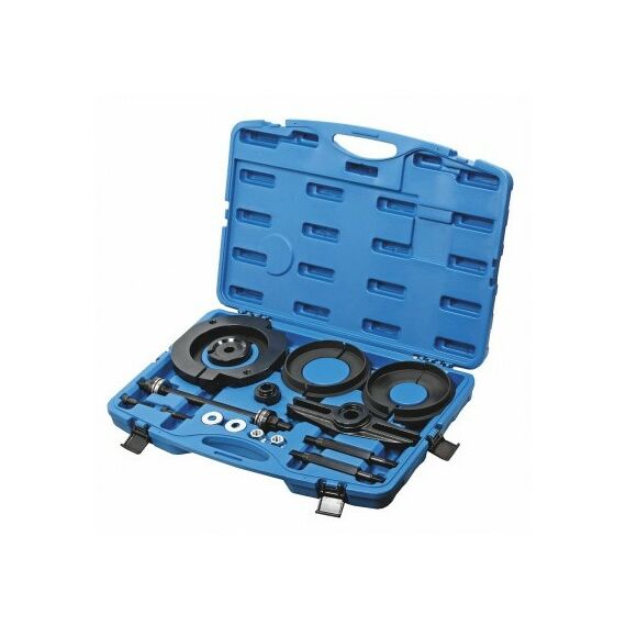 Демонтажный инструмент: Съемник подшипников ступицы VW Transporter МАСТАК 100-30018C кейс, 18 предметов фотографии