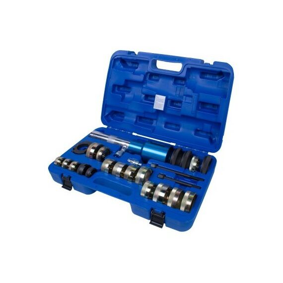 Демонтажный инструмент: Набор оправок для монтажа и демонтажа сайлентблоков MB МАСТАК 110-22024C гидравлический, кейс, 24 предмета фотографии