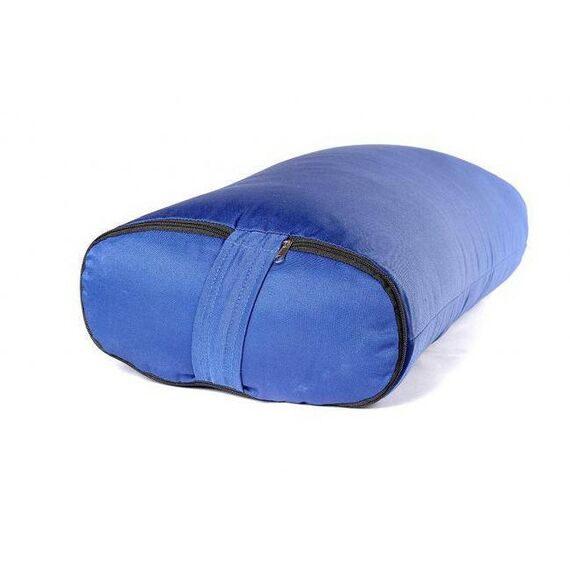 Подушки, болстеры, одеяла: Болстер для йоги Айенгара прямоугольный шерстяной RamaYoga 60 см синий 2 кг фотографии