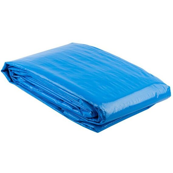 Шатры, тенты, уличные зонты: Тент-полотно Зубр ЭКСПЕРТ 12552-06-10 универсальный трехслойный, из тканого полимера высокой плотности 120 г/м3, с люверсами, водонепроницаемый, 6х10м фотографии