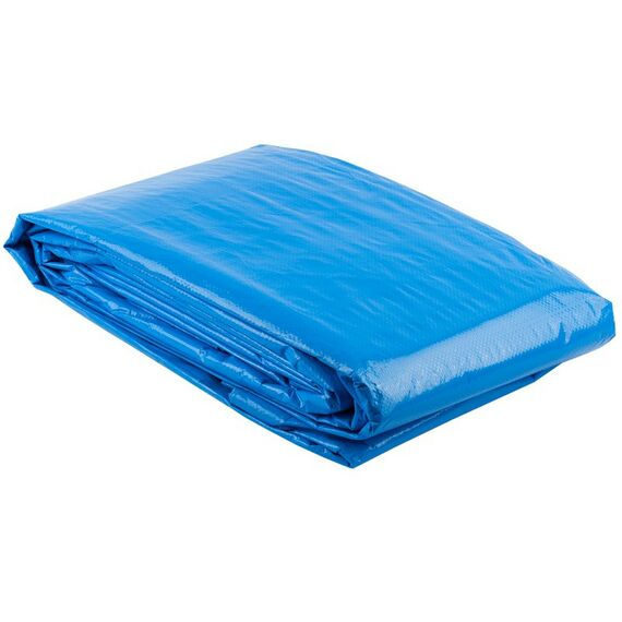 Шатры, тенты, уличные зонты: Тент-полотно Зубр МАСТЕР 12550-04-0 универсальный, из тканого полимера плотностью 75 г/м3, с люверсами, водонепроницаемый, 4мх5м фотографии