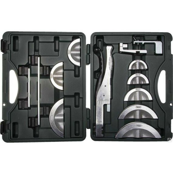 Трубогибы: Трубогиб KRAFTOOL INDUSTRIE 23502-H9 рычажный для высокоточной гибки труб из цветных металлов под углом до 90 град, в боксе, 10, 12, 14, 15, 16, 18, 20, 22 мм фотографии