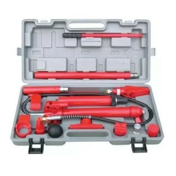 Прессы, растяжки, обратные молотки: Растяжка гидравлическая (набор для кузовного ремонта) TOR LT-J1010C 10 т, в пластиковом кейсе [1009725] фотографии