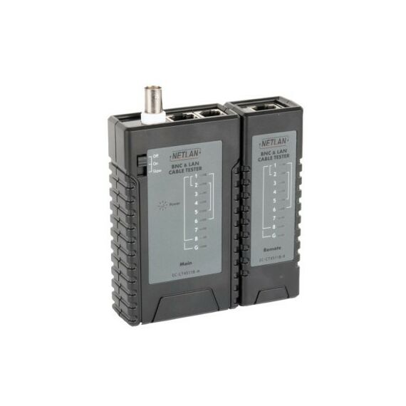 Монтажное оборудование: Тестер кабельный Netlan EC-CT4511B UTP/STP, RJ45, RJ12, RJ11, BNC фотографии