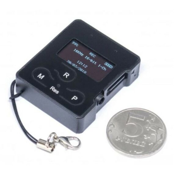 Цифровые диктофоны: Цифровой диктофон Edic-mini Card24S А102 Металл + пластик, размер 11*36*43мм, вес 20г, автономность до 70ч, аккумулятор фотографии