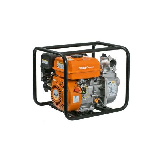 Мотопомпы: Мотопомпа SKAT МПБ-600 600 л/мин, высота подъема 30 м, глубина 8 м, 50х50мм, вес 25 кг фотографии