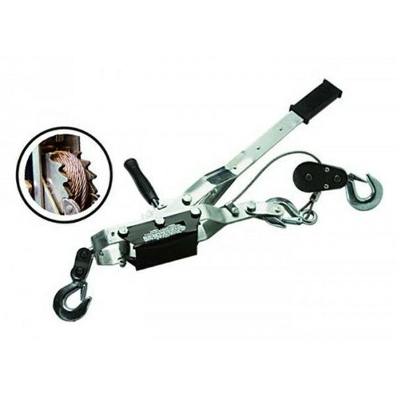 Лебедки, тали, тельферы: Лебедка рычажная Matrix 52260 2-0.8т, двойное храп. колесо фотографии