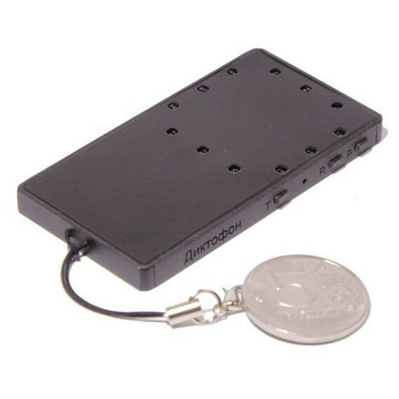 Цифровые диктофоны: Цифровой диктофон Edic-mini LED A55-300h металл+пластик, размер 6*38*71мм, вес 20 г, автономность до 150ч фотографии