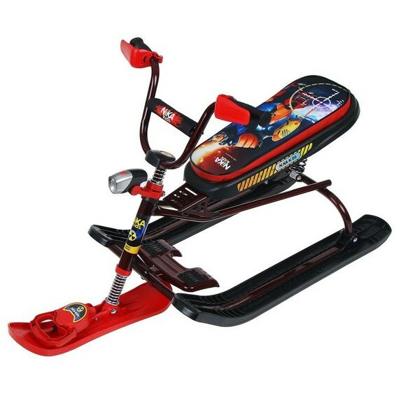 Снегокаты: Снегокат  Ника-Snowdrive «Робот» цвет красный фотографии