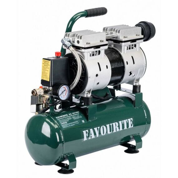 Компрессоры: Компрессор поршневой Favourite АС 1011NV 1.1кВт, 10л, 120л/мин, безмасляный фотографии