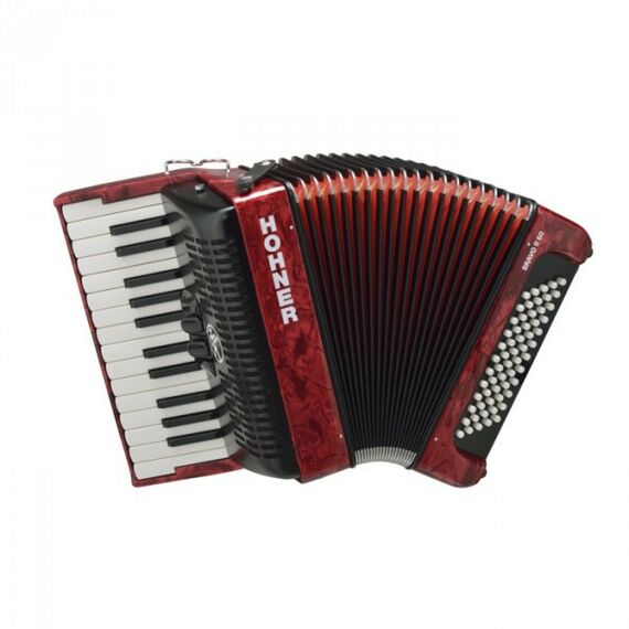 Аккордеоны, Баяны и Гармони: Аккордеон Hohner Bravo II 60 red фотографии