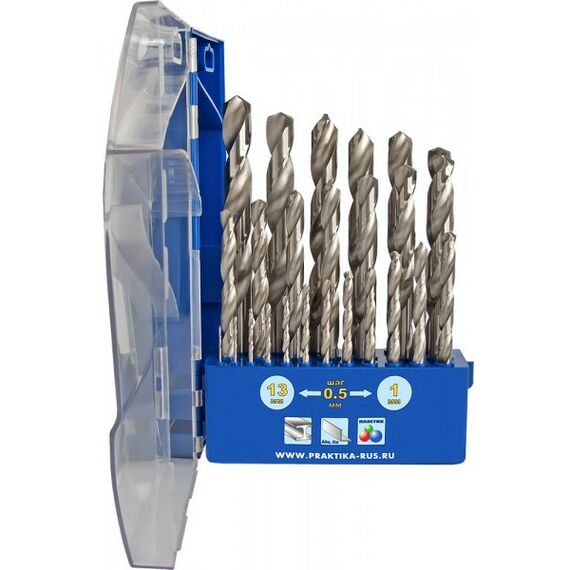 Наборы оснастки: Сверла набор/металл Практика 640-315 25шт, 1-13мм, кассета фотографии