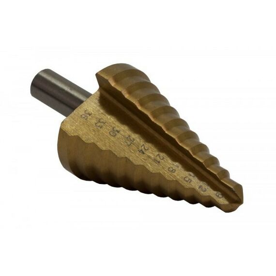 Буры, пики, коронки, сверла: Сверло Практика 774-481 по металлу, ступенчатое, 9-36 мм, шаг 3 мм фотографии