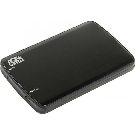 Аксессуары для жестких дисков: Бокс для жесткого диска AgeStar 31UB2A12C Black EXT BOX для внешнего подключения 2.5" SATA HDD, USB3.1 фотографии