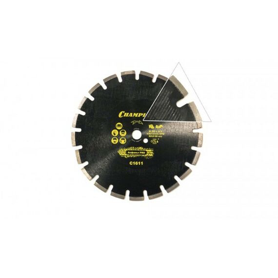 Пильные и алмазные диски: Диск алмазный Champion C1611 PRO 300/25.4/10, асфальт, по бетону, свежий бетон, мягкие блоки фотографии