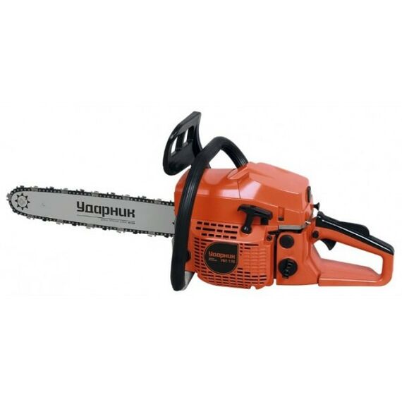Бензопилы: Бензопила Ударник УБП-170 2.3л.с./1.7кВт, 16"(40см)х325х0.50 (1.3мм), 57зв, 6.4кг [120 025] фотографии