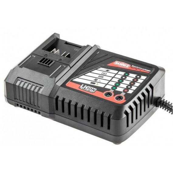 Аккумуляторы и ЗУ для инструмента: Устройство зарядное Hammer ZU18/4 18В PREMIUM Li-Ion, 100Вт, 2.3-5А [583520] фотографии