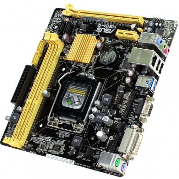 Материнские платы: Материнская плата Asus H81M-R/C/SI LGA1150 <H81> PCI-E Dsub+DVI GbLAN SATA MicroATX 2DDR-III RTL фотографии