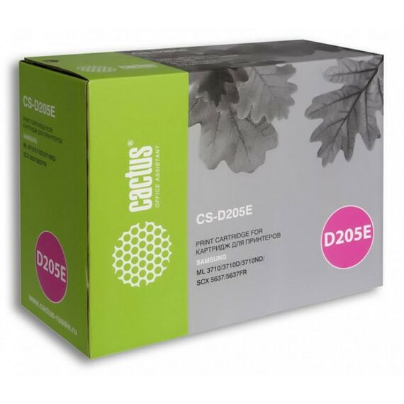 Для Samsung (совместимые): Тонер-картридж Cactus CS-D205E ML3710/3710D/3710ND/SCX5637/5637FR, 10000 стр, черный фотографии