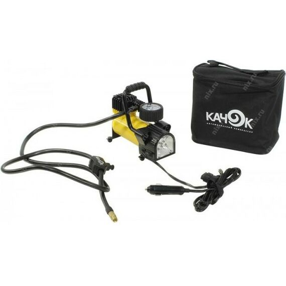 Компрессоры автомобильные: Компрессор автомобильный КАЧОК K50 LED 30 л/мин, 7 атм, фонарь,  спускной клапан фотографии
