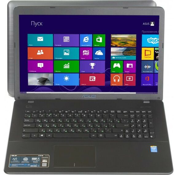 Ноутбуки: Ноутбук Asus X751M Pent N3540/4/1Tb/DVD-RW/WiFi/BT/Win 8/17.3" [90NB0601-M01530] фотографии