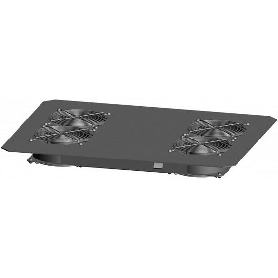 Шкафы и стойки: Вентиляторный блок TLK TLK-FAN4-BK для напольных шкафов серий TFR, TFL, TFE, 4 вентилятора, без шнура питания, черный фотографии