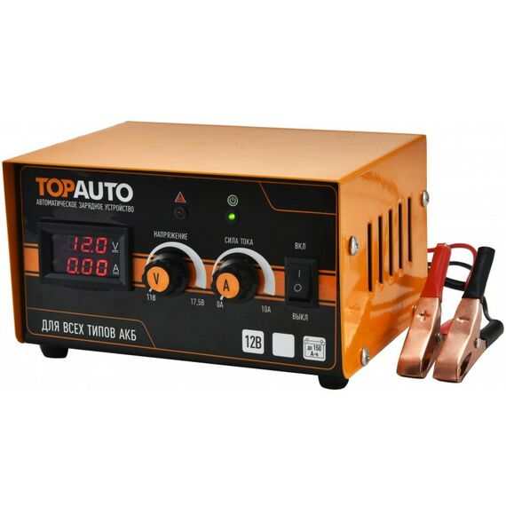 Зарядные и пуско-зарядные устройства: Зарядное устройство для АКБ TOP AUTO АЗУ-305 (12В 6А) фотографии