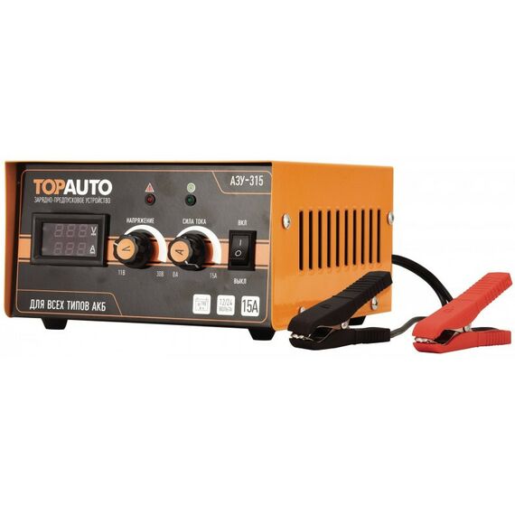 Зарядные и пуско-зарядные устройства: Зарядное устройство для АКБ TOP AUTO АЗУ-315 (12/24В 15А) фотографии