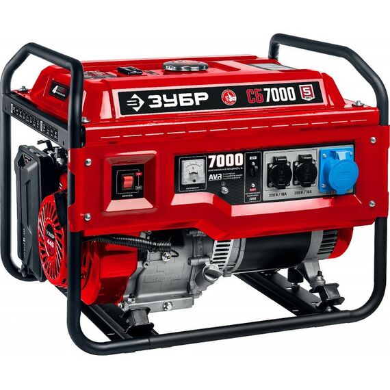 Электростанции: Бензиновый генератор Зубр СБ-7000 7 кВт фотографии
