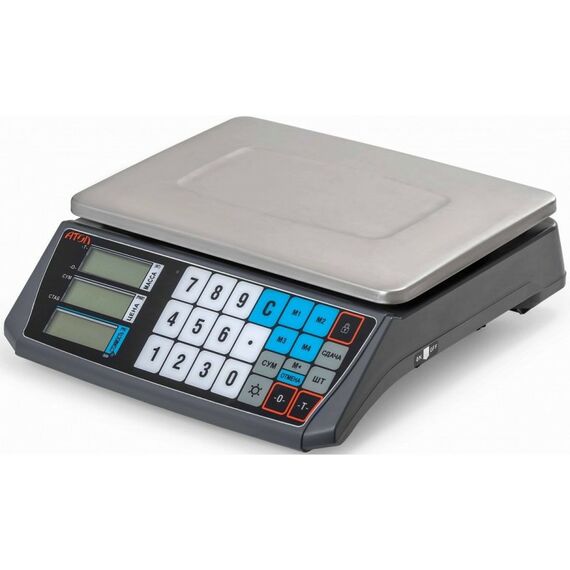 Весовое оборудование: Весы торговые АТОЛ MARTA без стойки, СОМ порт, кабель USB-RS, кабель RS-232, лицензия FDU, с поверкой [45034] фотографии