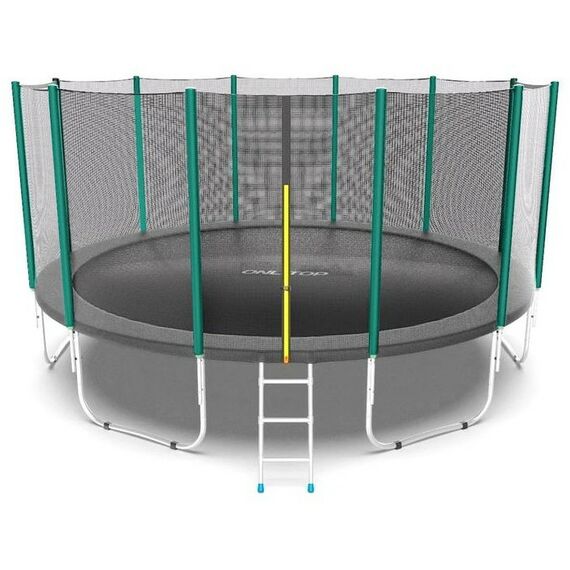 Батуты: Батут ONLITOP d=488 см с лестницей, с сеткой высотой 173 см фотографии