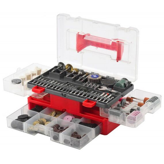 Прямошлифовальные машины (граверы): Набор мини-насадок для гравировальных машин Зубр 35905-H349 349 предметов фотографии