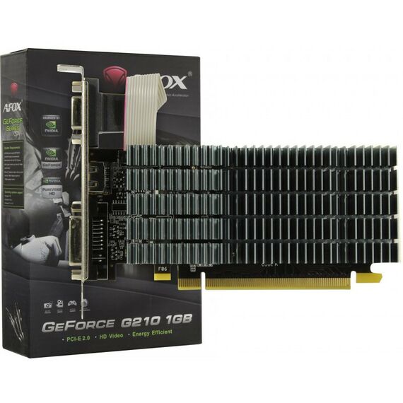 Видеокарты: Видеокарта Afox GeForce G210 1Gb <PCI-E> GDDR2 D-Sub+DVI+HDMI RTL [AF210-1024D2LG2] фотографии