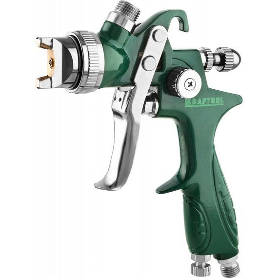 Пневмокраскопульты: Краскопульт пневматический KRAFTOOL AirKraft 1.7мм HVLP, с верхним бачком [06522-1.7] фотографии