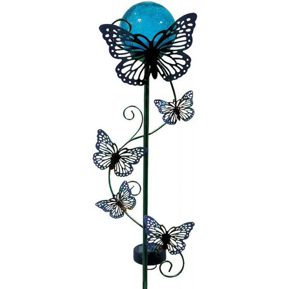 Садовые светильники: Светильник садовый  ЧУДЕСНЫЙ САД 689-B Бабочки наземный, синий фотографии
