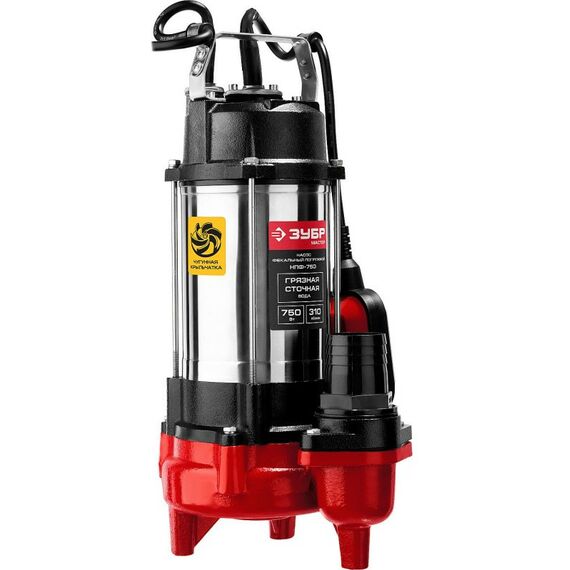 Насосы и насосные станции: Фекальный насос Зубр НПФ-750 750 Вт фотографии