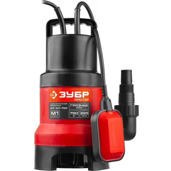 Насосы и насосные станции: Дренажный насос для грязной воды Зубр НПГ-М1-750 750 Вт фотографии