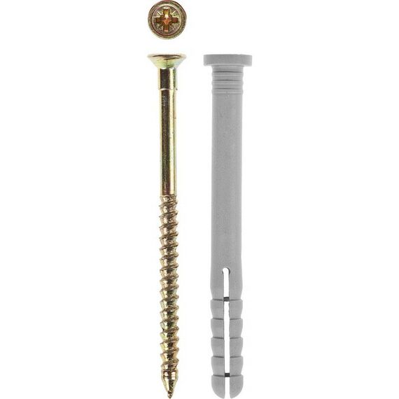 Дюбели: Дюбель-гвоздь полипропиленовый Зубр 6 x 40 мм цилиндрический бортик, 2000 шт, [4-301360-06-040] фотографии