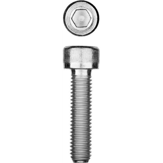 Метрический крепеж: Винт Зубр М6x35 мм DIN 912, 5 кг (560 шт.), кл. пр. 8.8, оцинкованный [30318-06-035] фотографии