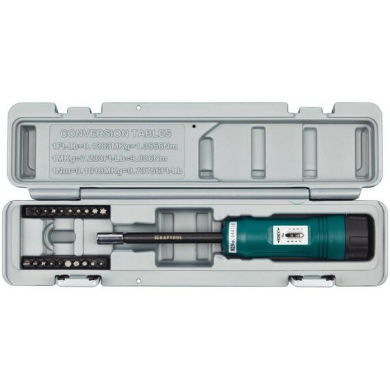 Ключи динамометрические: Динамометрическая отвертка KRAFTOOL 64030 регулируемая 1-8 Нм [64030] фотографии