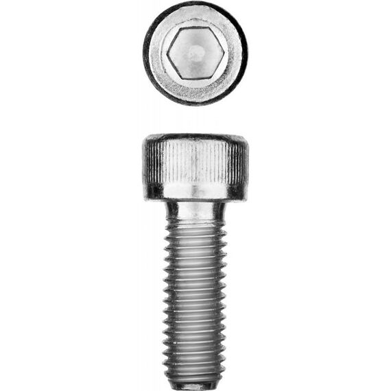 Метрический крепеж: Винт Зубр М6x16 мм DIN 912, 5 кг (920 шт.), кл. пр. 8.8, оцинкованный [30318-06-016] фотографии