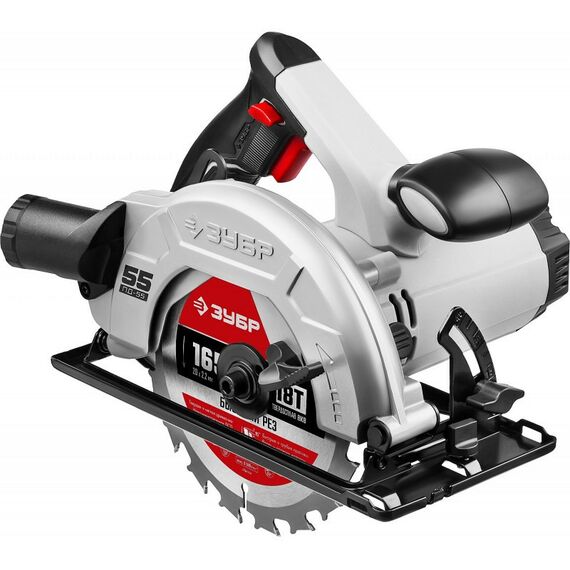Дисковые пилы: Пила дисковая Зубр ПД-55 90°-55 мм, диск 165 мм, 1300 Вт фотографии