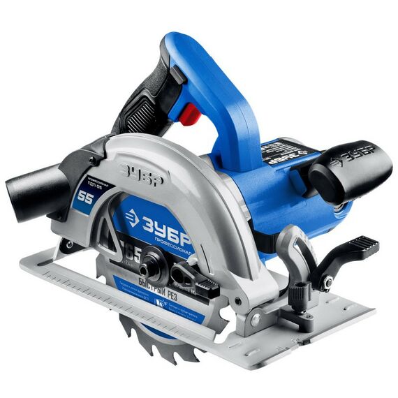 Дисковые пилы: Пила дисковая Зубр Профессионал ПДП-55 90°-52 мм, диск 165 мм, 1300 Вт фотографии