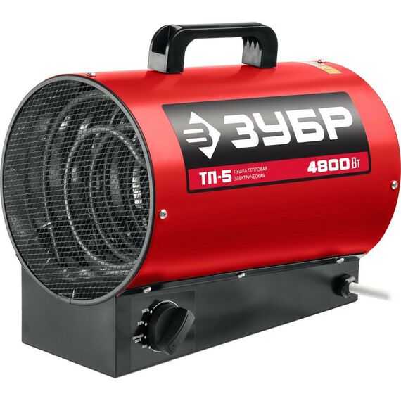 Тепловые пушки: Электрическая тепловая пушка Зубр ТП-5 4.8 кВт фотографии