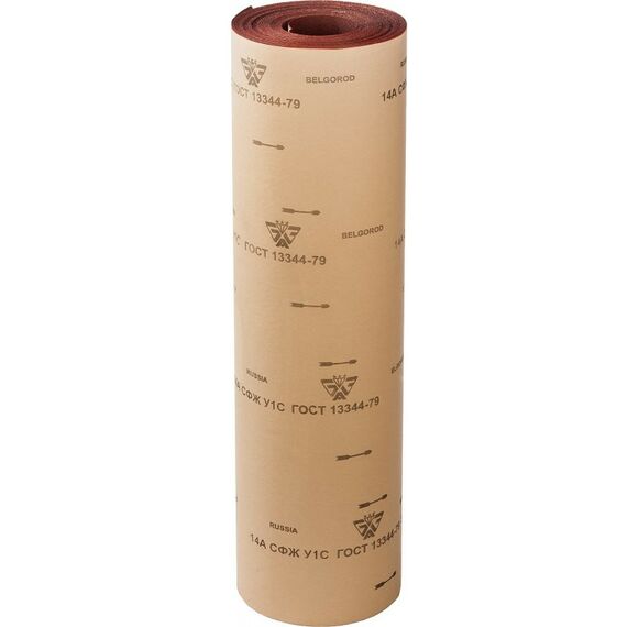 Шлифовка, зачистка: Рулон шлифовальный БАЗ 14А 40-H (Р40) 800 мм, на тканевой основе, водостойкий, 30 м [3550-040_z01] фотографии