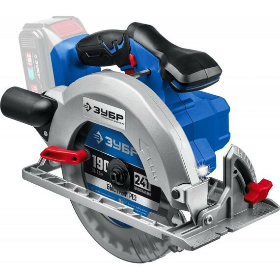 Дисковые пилы: Бесщеточная пила циркулярная Зубр Профессионал CPB-190 20В, без АКБ, в коробке фотографии