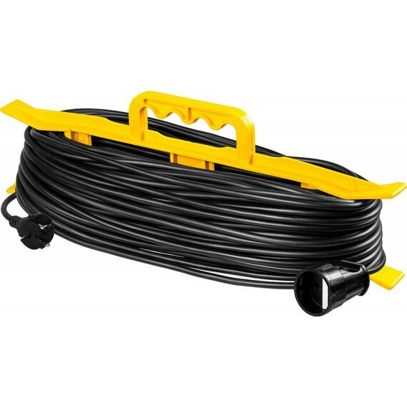 Удлинители электрические: Силовой удлинитель-шнур STAYER MF 207 ПВС 2x0.75 50м, 2200Вт на рамке [55018-50_z01] фотографии
