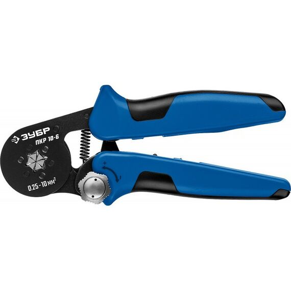 Электромонтажный инструмент: Пресс-клещи для втулочных наконечников Зубр Профессионал ПКР-10-6 0.25 - 10 мм.кв [22678] фотографии